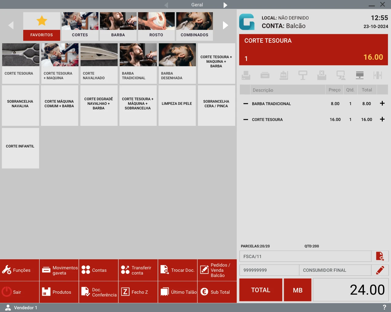 Software de faturação para Barbearias