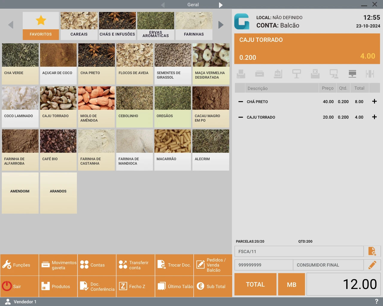 Software de faturação para mercearias
