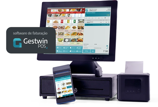 Gestwin POS - programa de faturação POS para restaurantes, cafés e lojas